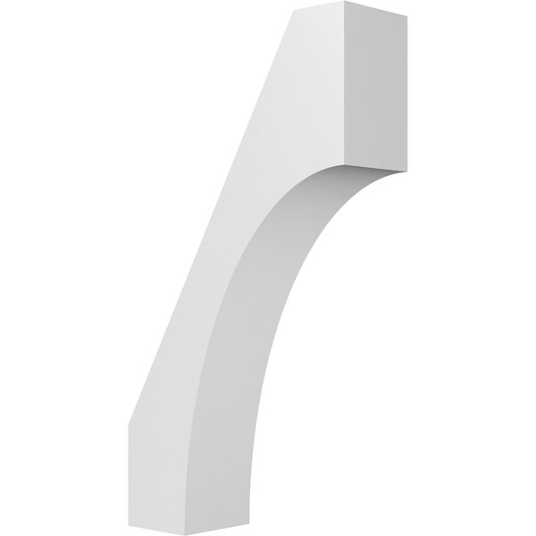 Ekena Millwork 3 1/2-in. W x 10-in. D x 18-in. H Westlake Architectural Grade PVC Knee Brace BRCP035X10X18WTL - main